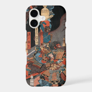 Samurai Hero Yorimitsu: Vintage Woodblock Art