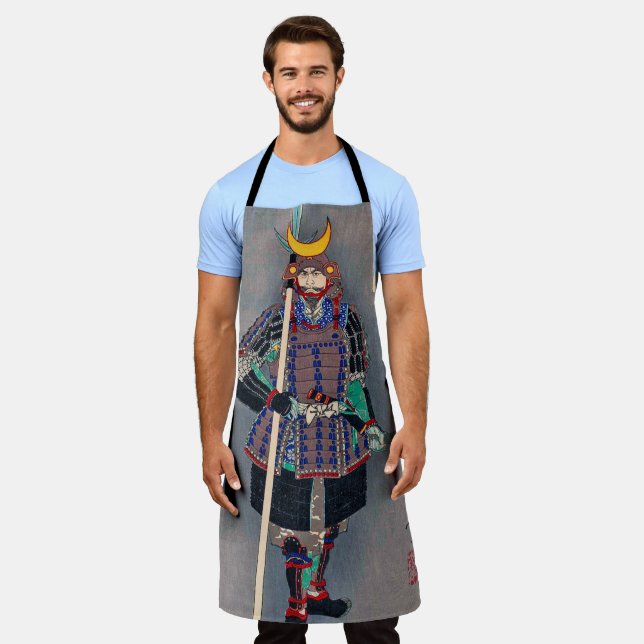 Samurai in Armour, Tsukioka Yoshitoshi Apron (Worn)