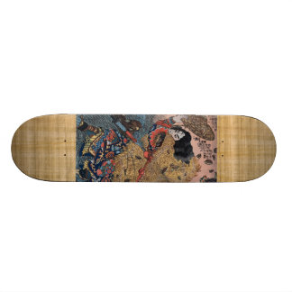 Samurai in Camouflage Skateboard