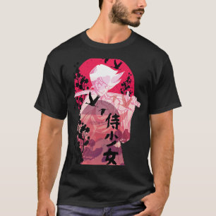Samurai in the moon silhouette T-Shirt