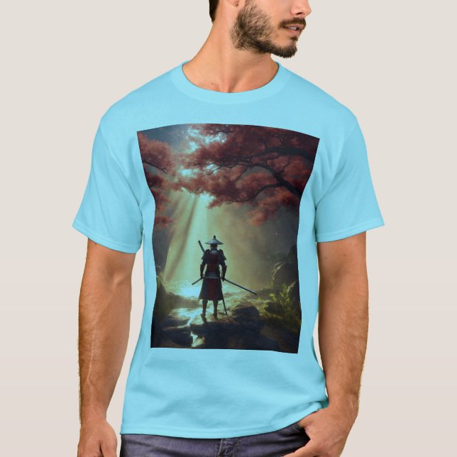 Samurai in the nature  T-Shirt (Front)