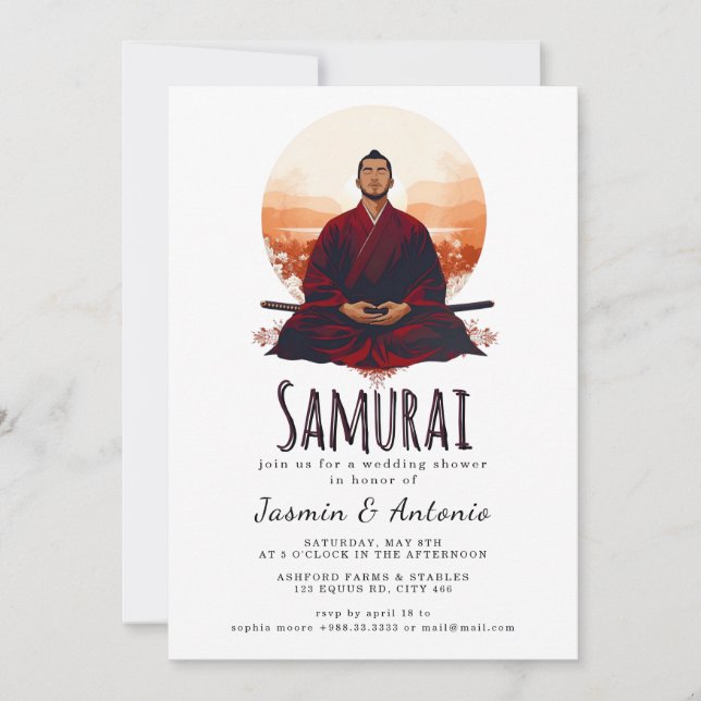 Samurai Invitation (Front)