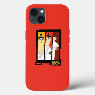Samurai Jack Character Tri-Panel Futuristic Frame iPhone 13 Case