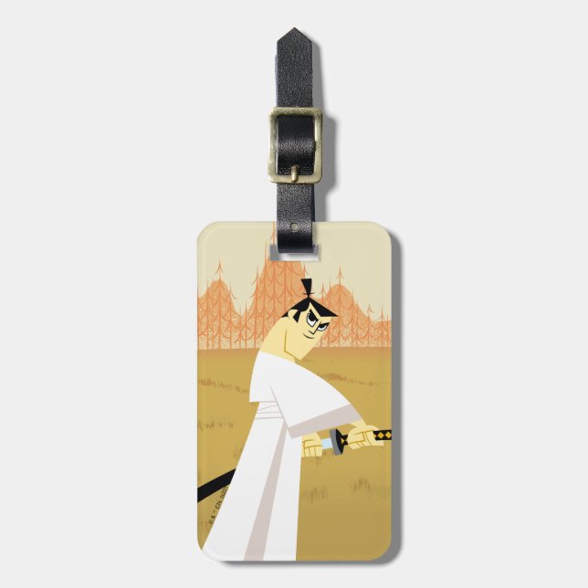 Samurai Jack Drawing Sword Luggage Tag (Front Vertical)