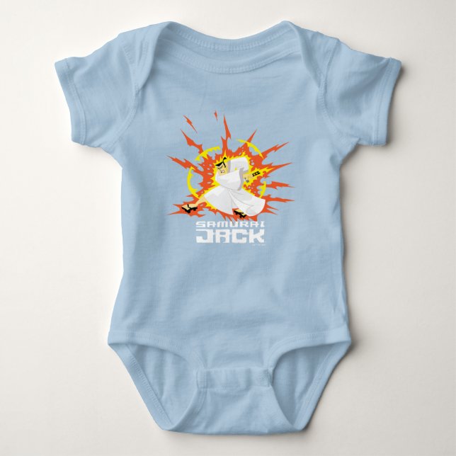 Samurai Jack Energy Graphic Baby Bodysuit (Front)