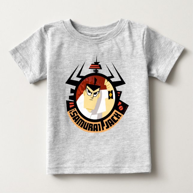 Samurai Jack In Aku Futuristic Frame Baby T-Shirt (Front)
