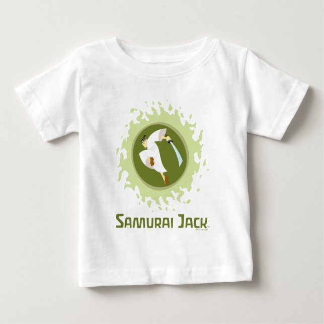 Samurai Jack Leaping Graphic Baby T-Shirt (Front)