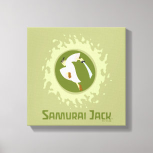 Samurai Jack Leaping Graphic Canvas Print