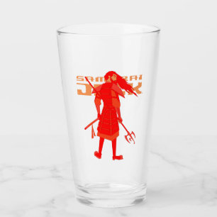 Samurai Jack Red Warrior Graphic Glass