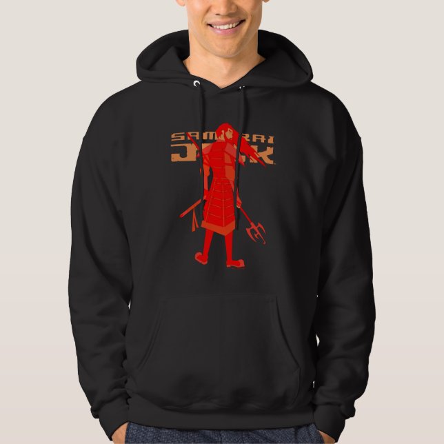Samurai Jack Red Warrior Graphic Hoodie (Front)