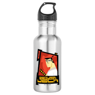 Samurai Jack Smiling Futuristic Frame Graphic 532 Ml Water Bottle