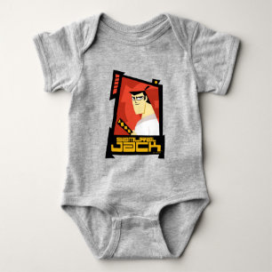 Samurai Jack Smiling Futuristic Frame Graphic Baby Bodysuit