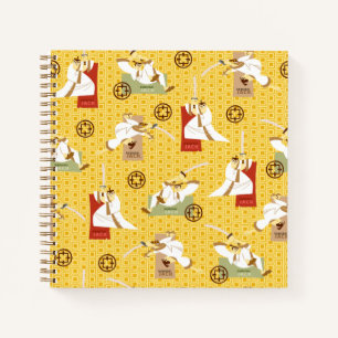 Samurai Jack Sword Poses Character Art Pattern Notebook