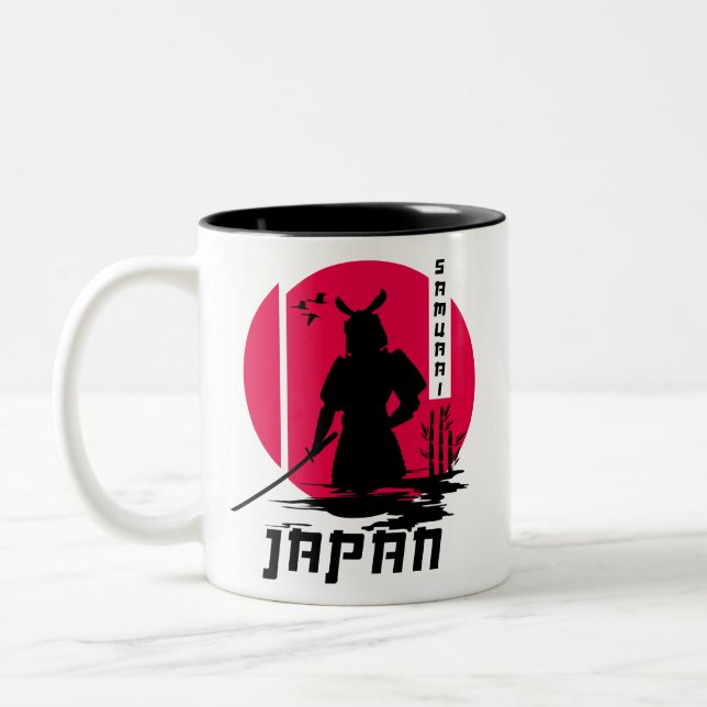 Samurai Japan Ninja Two-Tone Coffee Mug (Left)