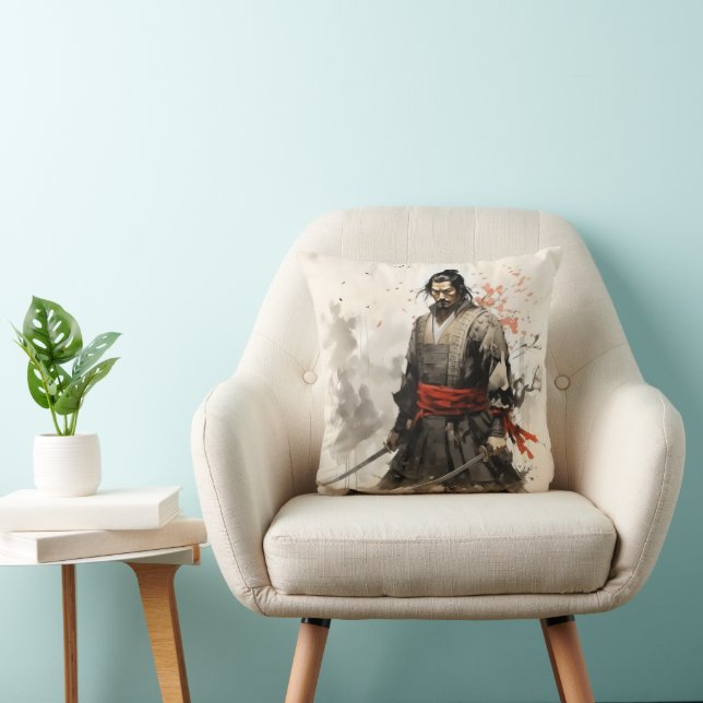 Samurai Japan Warrior Cushion (Chair)