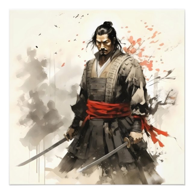 Samurai Japan Warrior Photo Print (Front)
