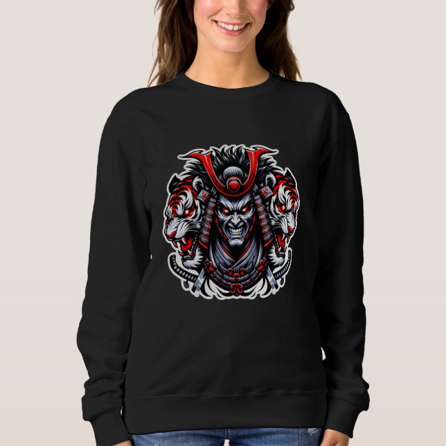 Samurai Japanese Anime Journeys Of A Samurai Warri Sweatshirt (Front)