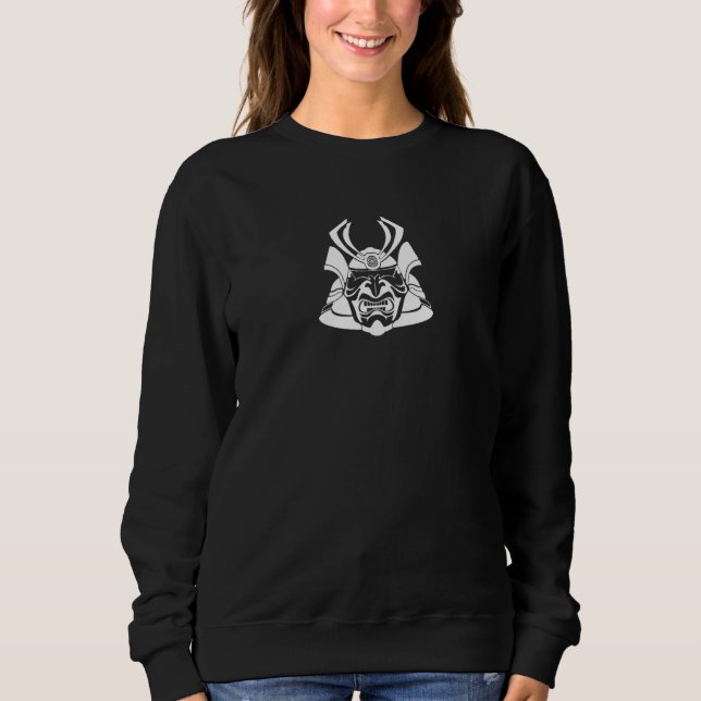 Samurai Japanese Bushido Mask Sweatshirt (Front)
