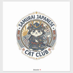 Samurai Japanese Cat POD Vector Art - Samurai Japa