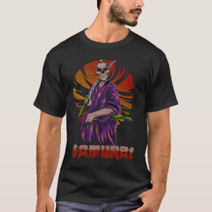 Samurai Japanese Retro Print Bushido Japan Warrior T-Shirt