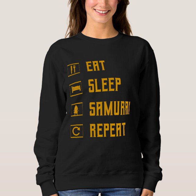 Samurai Japanese Warrior Vintage Sweatshirt (Front)
