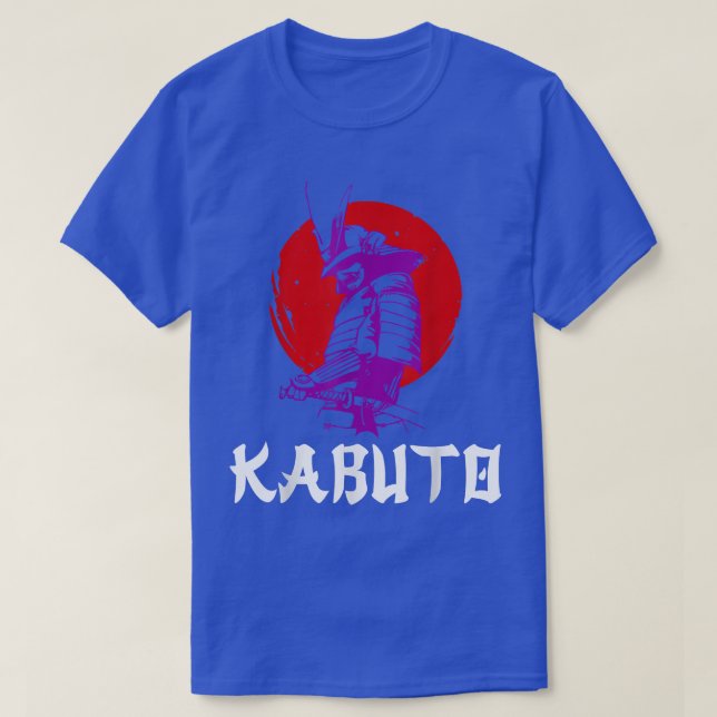 Samurai Kabuto Ronin Mask and Katana Martial Arts  T-Shirt (Design Front)