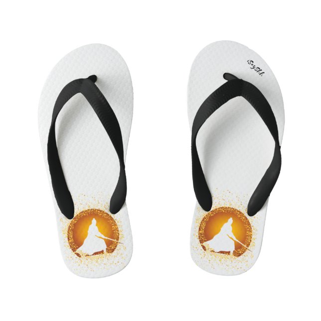 samurai kid's jandals (Footbed)