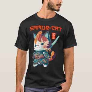 Samurai Kitty is Here to Stay The Feline Revolutio T-Shirt