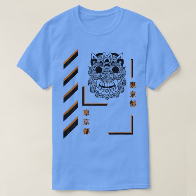 Samurai mandala summer style fun clothing  T-Shirt (Design Front)