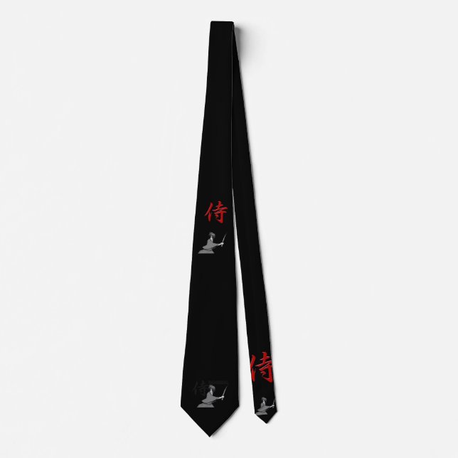 samurai manga boy tie (Front)