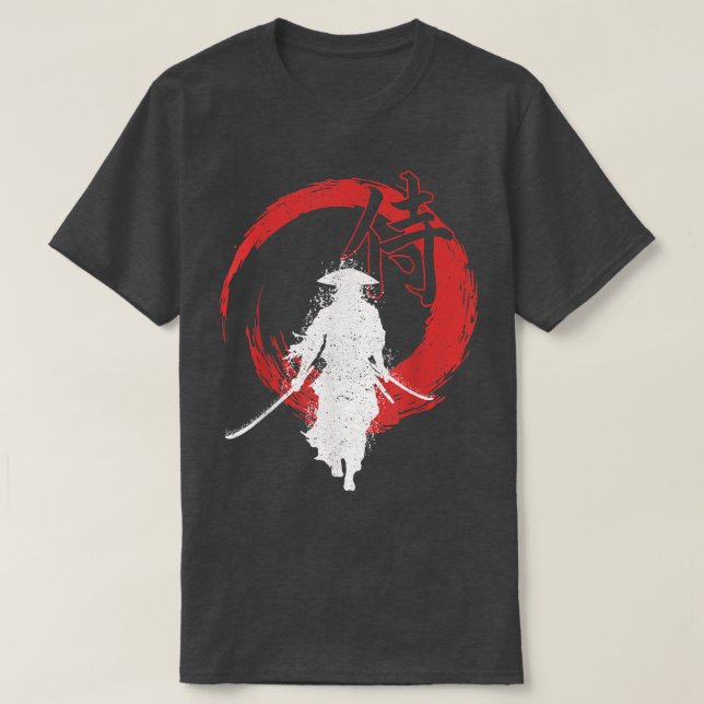 Samurai Mask Shirt Samurai Swords Bushido Samurai (Design Front)