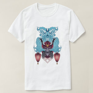 Samurai Mask with Ghost T-Shirt