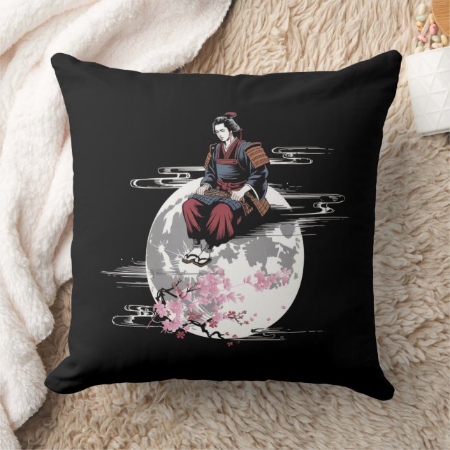 Samurai Moon  Cushion (Blanket)