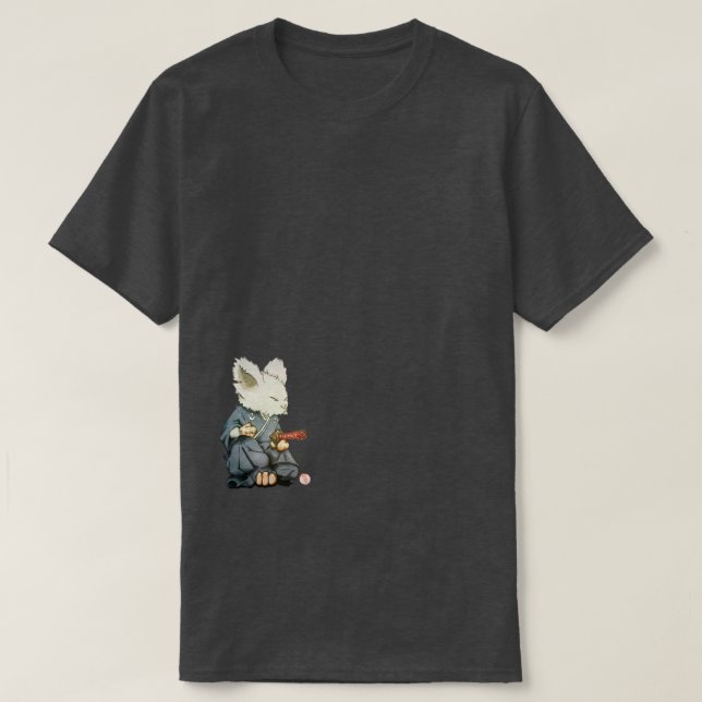 Samurai Mouse in Tatehiza T-Shirt (Design Front)