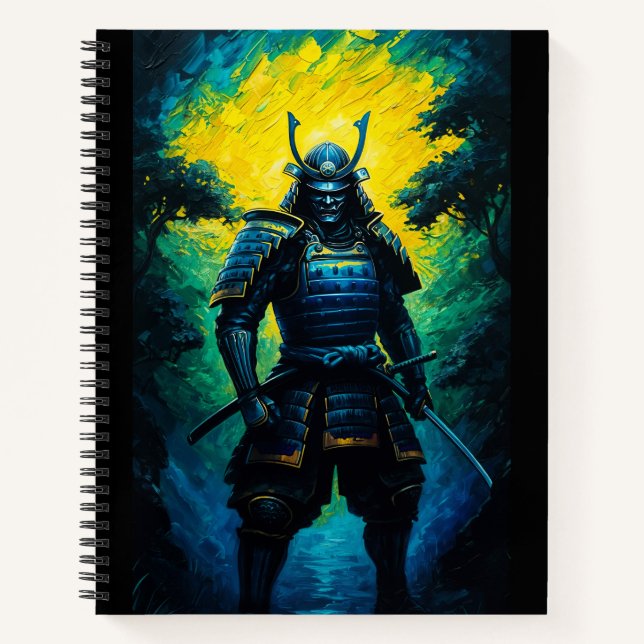 samurai neon colors notebook (Front)