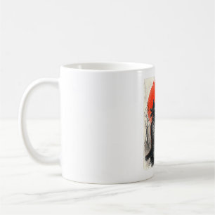 Samurai Ninja Cat Warrior UFO Japanese Anime Funny Coffee Mug