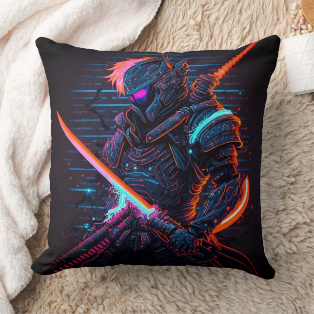 Samurai Ninja Warrior Katana Sword Cushion (Blanket)