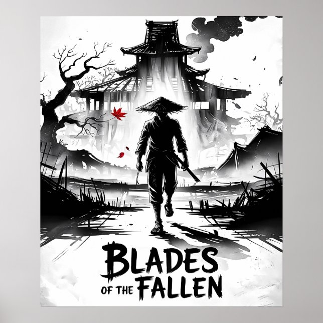 Samurai of the Ashen Ruins Poster (Front)