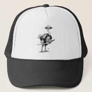 Samurai Ostrich Trucker Hat