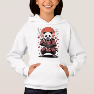 Samurai Panda Bear Girl Pullover Hoodie