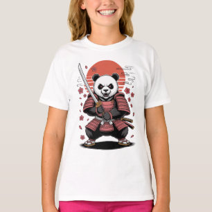 Samurai Panda  Bear Kids Basic T-Shirt