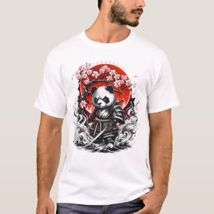 Samurai Panda: The Blossoming Warrior T-Shirt