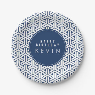 Samurai Pattern Personalised GIFT bag Paper Plate