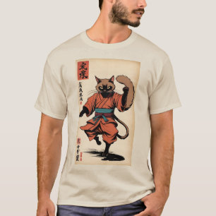 Samurai Paws: The Red Ronin T-Shirt