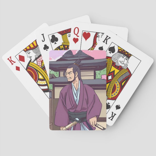 samurai playing cards (Back)