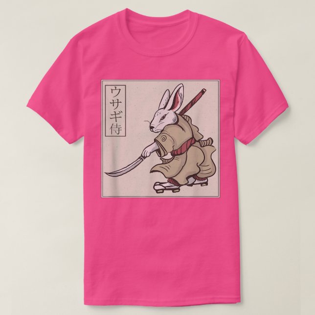 Samurai Rabbit I Japanese Bunny Samurai  T-Shirt (Design Front)