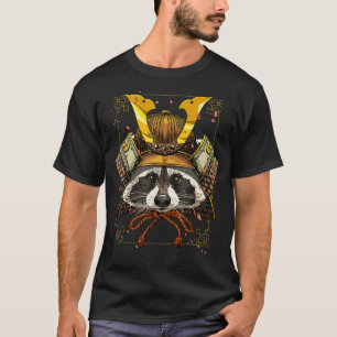 Samurai Racoon Japanese Warrior Bushido Japanese T-Shirt