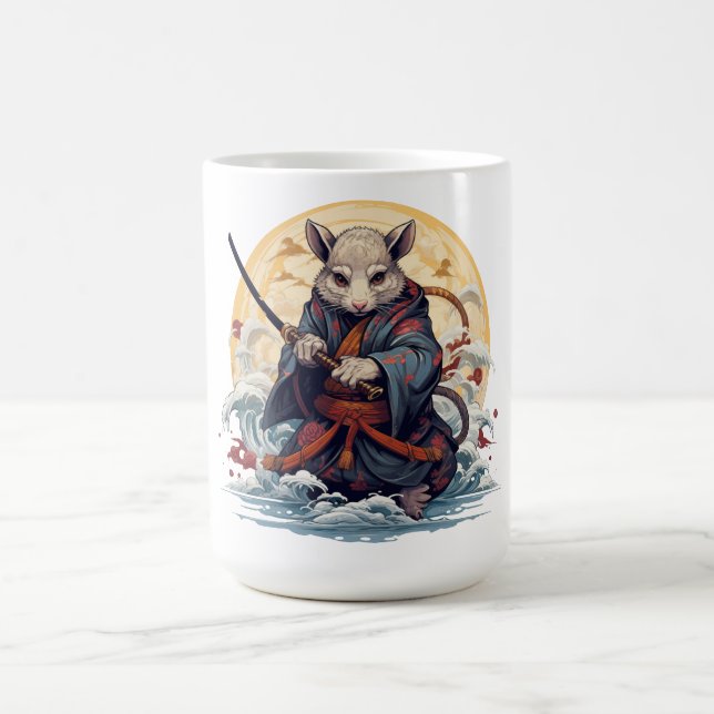 Samurai Rat  Coffee Mug (Center)