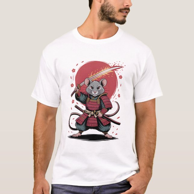 Samurai Rat Men's T-Shirts (Front)