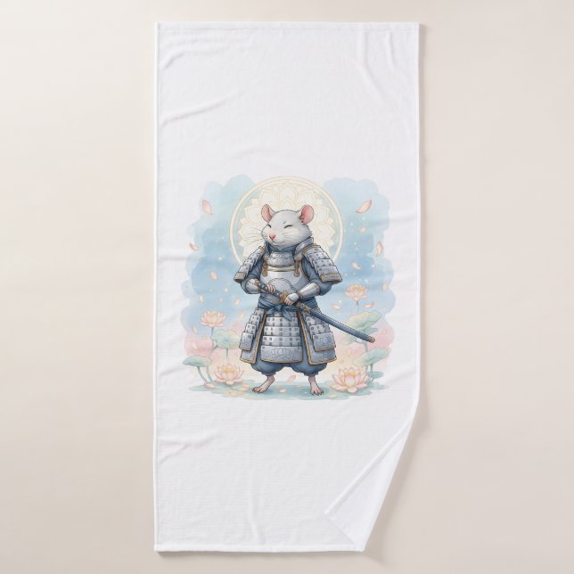  Samurai Rat warrior  Bath Towel (Bath Towel)